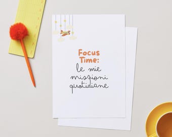 Kit per la concentrazione dei bambini - attività quotidiane, calma e organizzazione. (Versione Italiana)