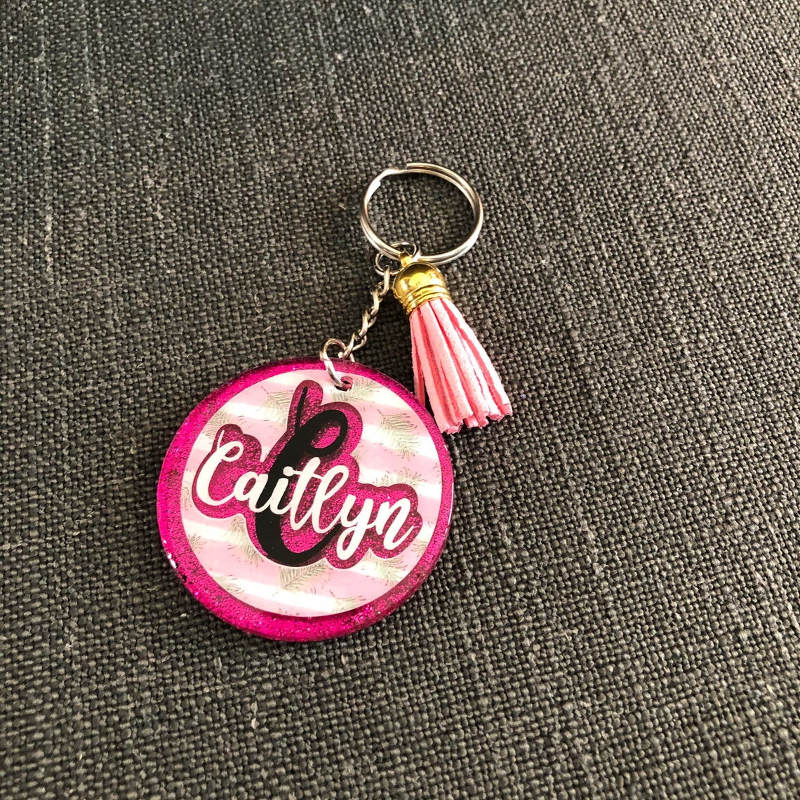 Personalized Keychain Charm Backpack Charm Zipper Charm Etsy