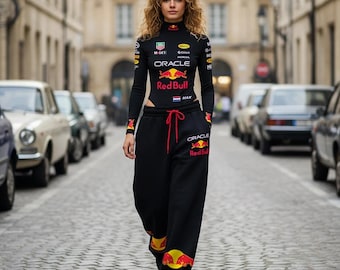 Max Verstappen Fans New 2026 F1 Women Bodysuit Onesie: Red Bull Racing Base Layer Street Style sublimation Sportswear Birthday Gift