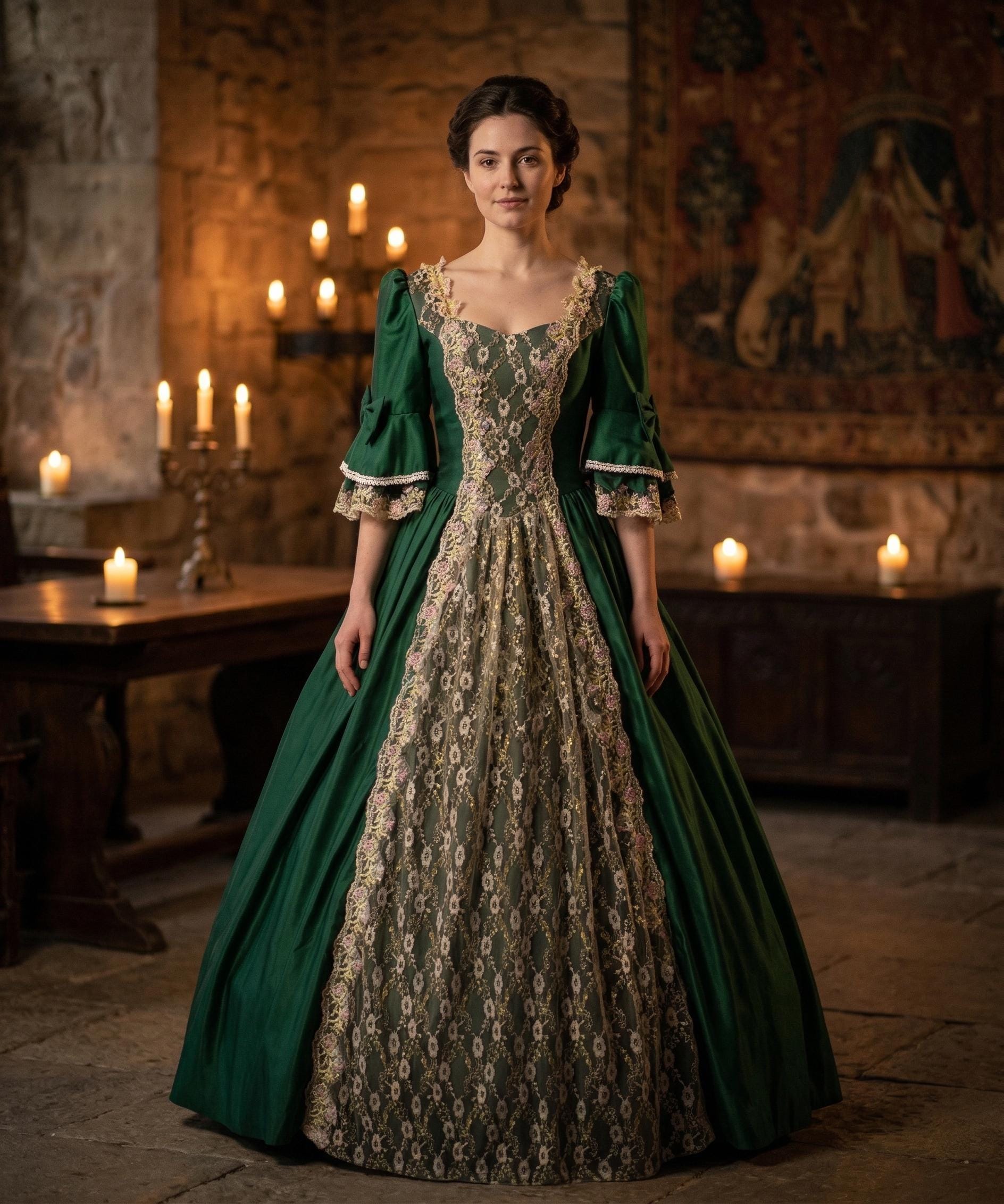 Green Tudor Gown - Etsy