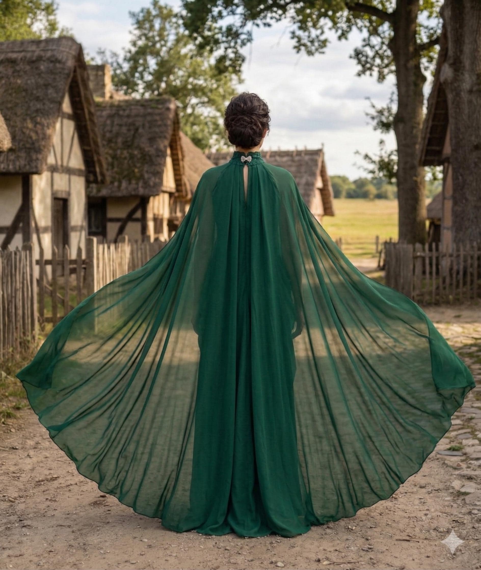 Emerald Green Cape - Etsy Emerald Green Cape - Etsy