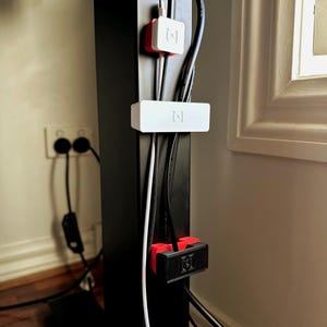 Magnetic Cable Anchor | Stackable Desk Organizer | Concealed Magnets | 3 Sizes | 5 Colors