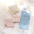 Bridesmaid Pearl Earrings Gift Set, Personalized Jewelry Pouch, Bridesmaid Proposal Gift, Maid of Honor Gift, Wedding Favor, Bridesmaid Gift