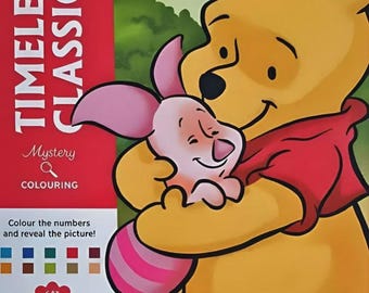 Winnie de Pooh Kleurplaat | Disney Kleurboek | Kleurplaat PDF | Kleuren op nummer | Kleurboeken voor volwassenen | Kleurboek