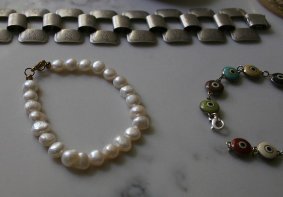 Vintage Costume Jewelry Bracelets Lot of Six Orig… - image 5