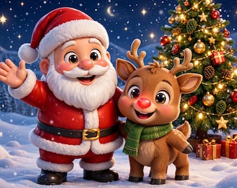 Calendario de Adviento imprimible para imprimir / Calendario de actividades de Adviento para niños de 25 días / Cuenta atrás para las fiestas