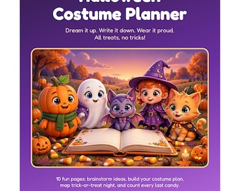 Adornos para bolsas de dulces de Halloween / Adornos imprimibles plegables para bolsas de golosinas, descarga instantánea en PDF.