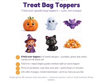Planificador de disfraces de Halloween imprimible, ideas para disfraces y lista de verificación para pedir dulces, descarga instantánea en PDF.