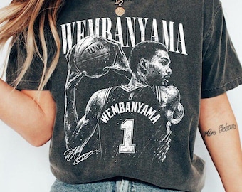 Victor Wembanyama San Antonio Basketball Vintage Comfort Colors Shirt, Wemby T-shirt