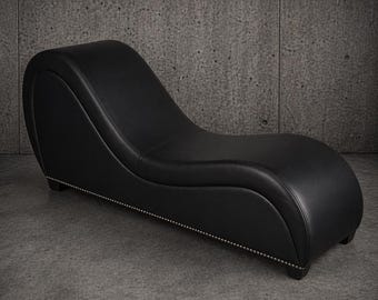 Ergonomic BDSM Lounge Sofa for Couples • S-Shape Reclining Chaise with Body Pillow • Adjustable Love Chair for Bedroom & Living Room