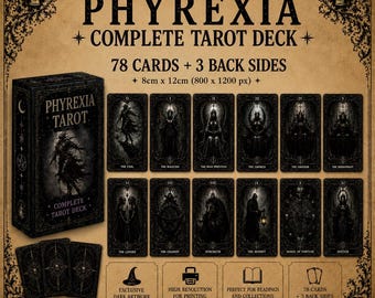 Phyrexia Inspired Tarot Deck – Editable Canva Template