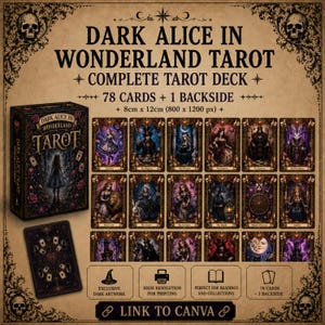 Alice in wonderland tarot deck - Etsy 日本