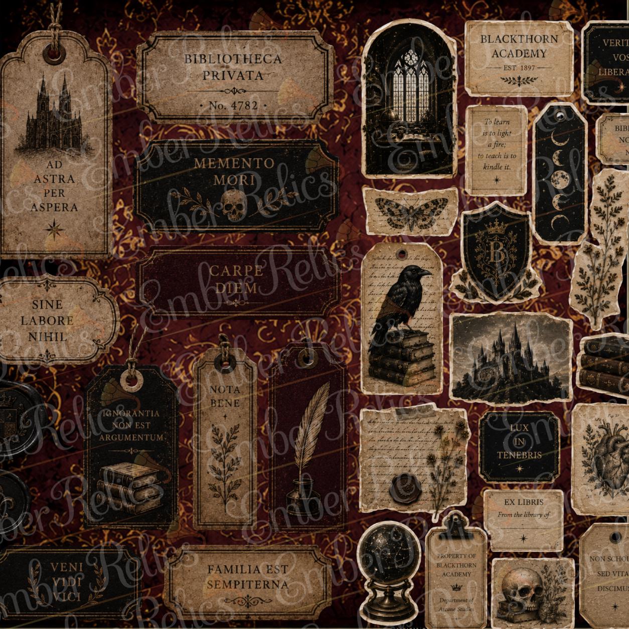 Dark Academia Journal Pages Bundle | 170+ Printable Gothic Pages ...