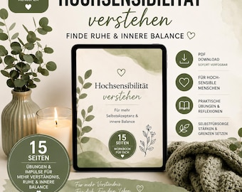 Why do I feel everything so intensely? | Understanding High Sensitivity & Finding Inner Peace | HSP | PDF Workbook | Self-Care