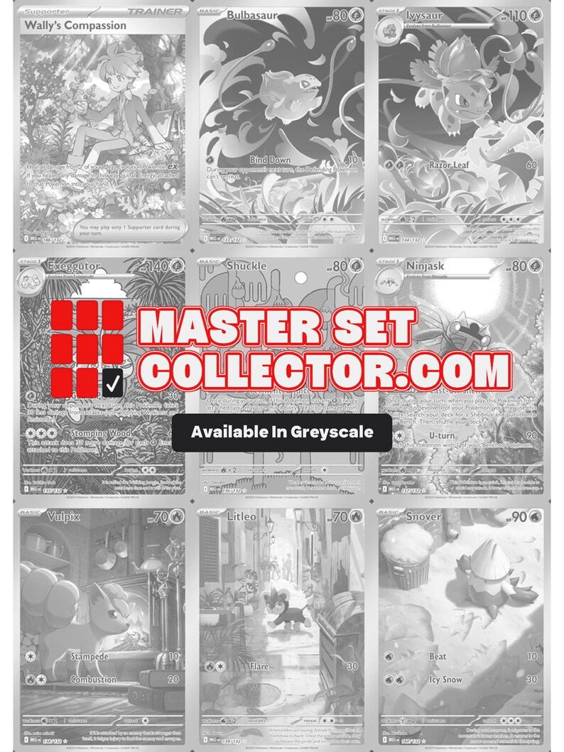 Era Megaevoluzione: Set Megaevoluzione - Modelli stampabili e segnaposto per raccoglitore del set completo + lista di controllo (download digitale) immagine 13