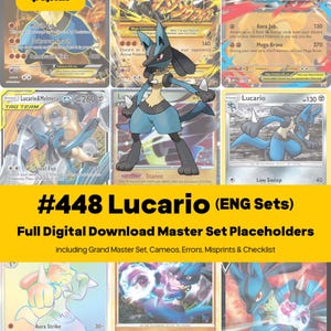 lucario pokemon card binder friction black backing Pokémon - Lucario Custom Blue