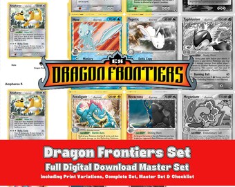 Ex Series: Dragon Frontiers Printable Master and Complete Set Binder Placeholders + Checklist (Digital Download)