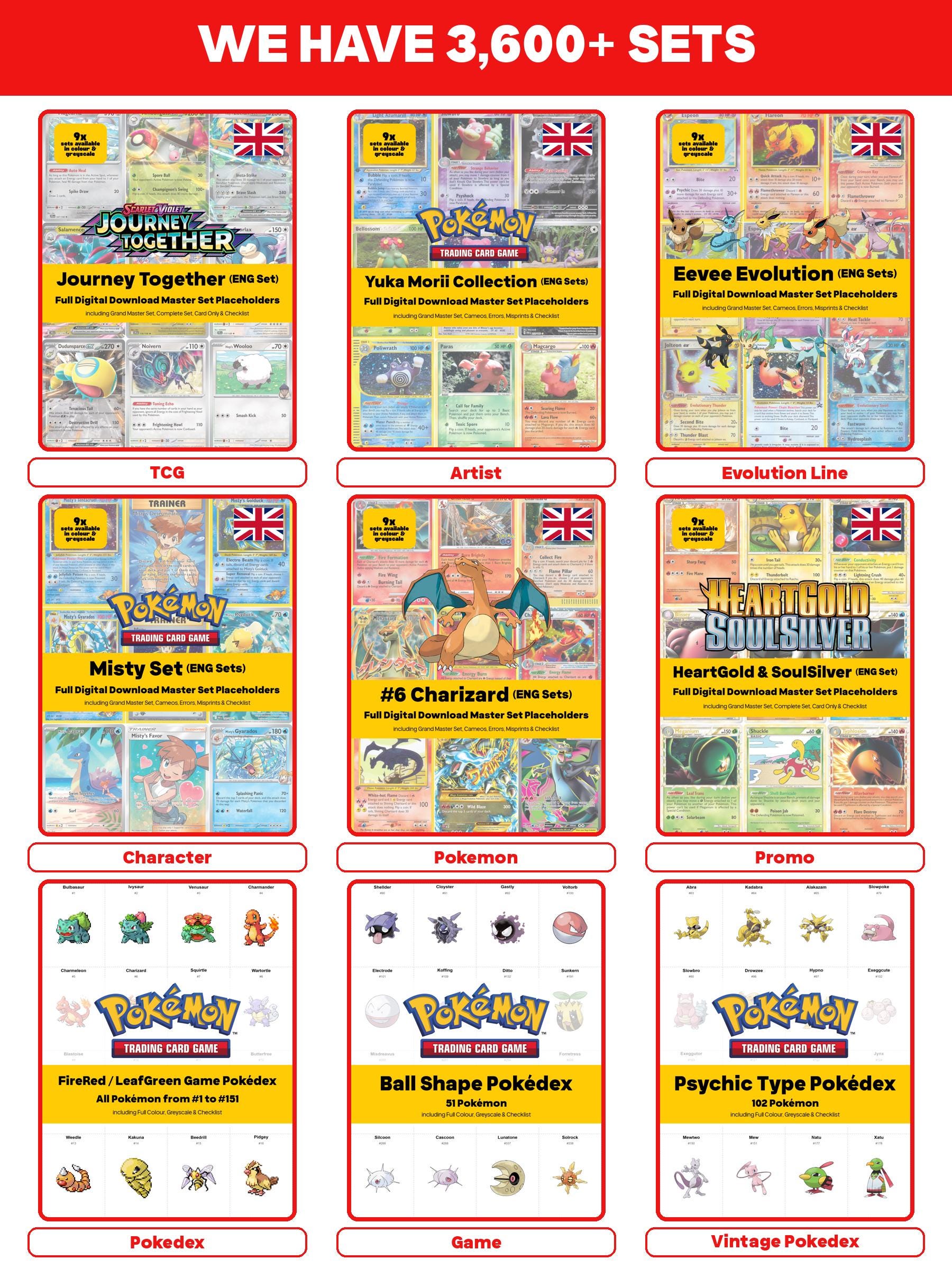 Snorlax Master Set Pokemon Binder Full Card Collection - All