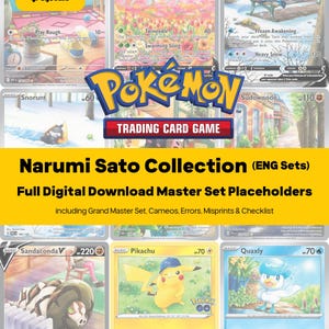 Narumi Sato Illustrateur Master Set Classeur Pokemon, Cartes anglaises, Intercalaires + Checklist, PDF à imprimer