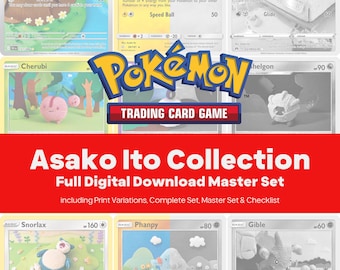 Asako Ito Artist Master Set - Every Card Printable Binder Placeholders + Checklist (Digital Download)