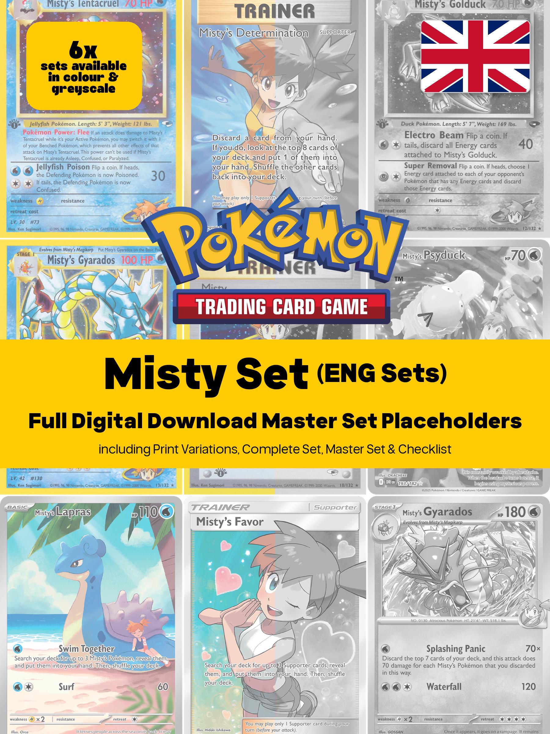 nude pokemon trainer cards 1998 gym leader's stadium trainer Misty's tears ( banned art ) The card  where the artwork depicts Misty (Kasumi) in the nude . Since the artwork  was too bold for Western marketing