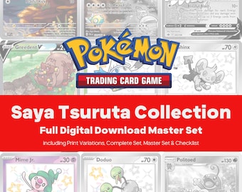 Saya Tsuruta Artist Master Set - Every Card Printable Binder Placeholders + Checklist (Digital Download)