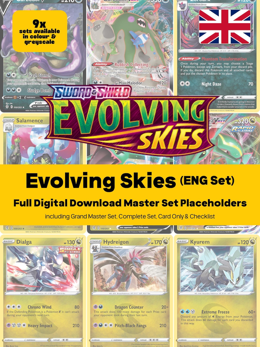 Evolving Skies Master Set Pokemon Binder Full Card Collection