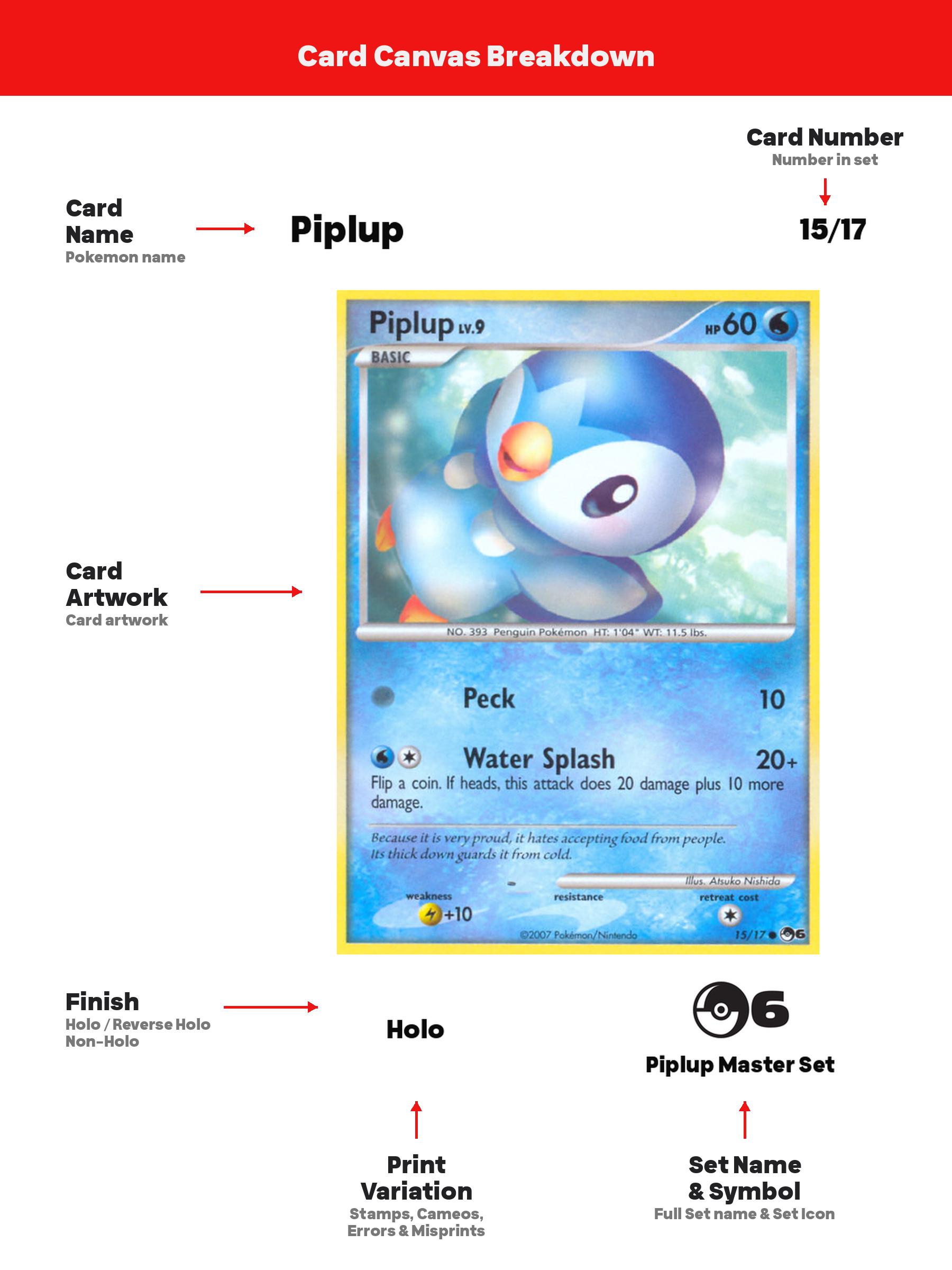 Piplup Master Set Pokemon Binder Full Card Collection - All