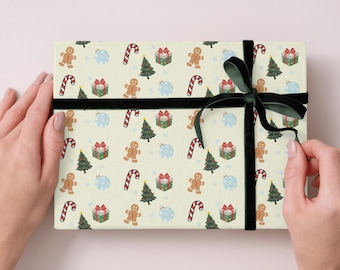 Christmas Digital Paper Pack | Teddy Bear & Toy Wrapping Sheets | Multi-theme gift paper