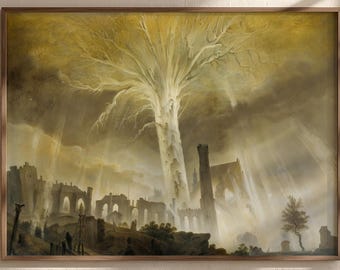 Elden Ring Erdtree Poster | Romantik Ölgemälde Wandkunst