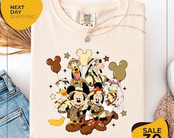 Comfort Colors® Disney Animal Kingdom Safari Shirt | Mickey & Friends Safari Tee | Disney Family Matching Shirts | WDW Trip Outfit