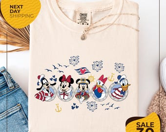 Comfort Colors® Disney Cruise Squad Shirt | Mickey and Friends Cruise Tee | Disney Cruise Trip Shirt | Disney Summer Shirt | Disney Vacation