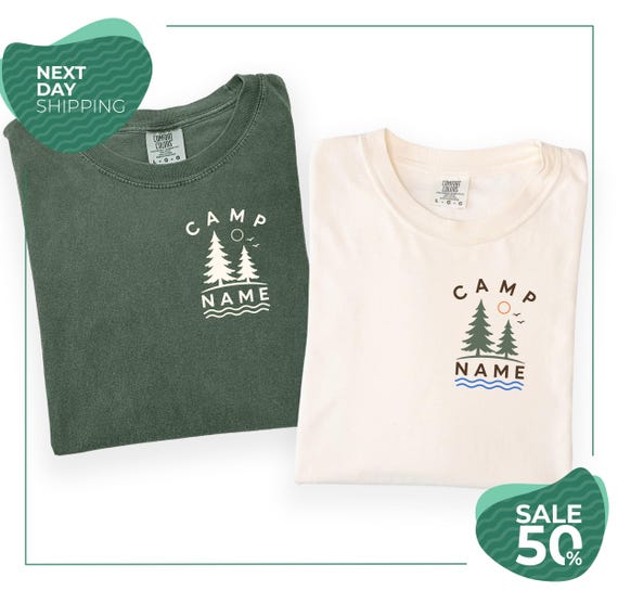 Comfort Colors® Custom Camp Shirt | Personalized Camp Name Tee | Parent Trap Inspired Shirt | Camp Walden Style | Camping Gift