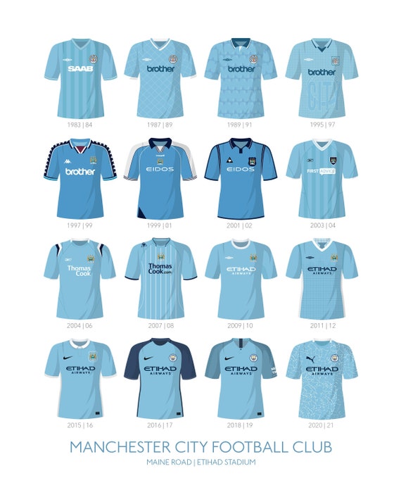 man city framed shirts