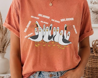Custom Seagulls Teacher Shirt, Comfort Colors Funny Personalized Teacher Tee, Appreciation Gift