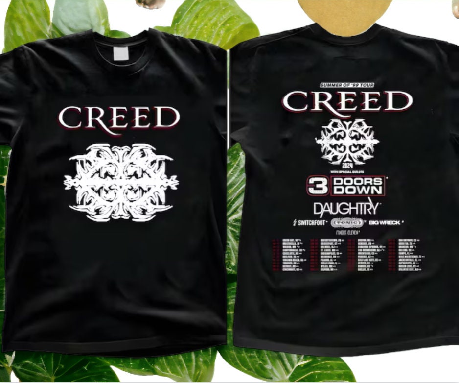 Creed 2024 Tour Summer of '99 Tour Shirt, Creed Band Shirt, Creed