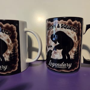 Jimothy and Squatch "Boop" coffee mug