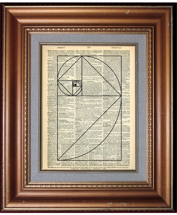 Fibonacci Spiral Art Framed Canvas Print - Spiritual Sacred