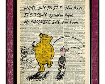 WINNIE The POOH & PIGLET Anniversary Gifts For Him Winnie The Pooh Gift For Girlfriend Birthday Gift For Boyfriend Winnie The Pooh Quotes