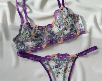 Custom Name Thong G-Strings And Bra Sets, Personalized Thon With Ur Name,Custom Thong Bikini, Name Personalized Name Letter Thong, Underwear