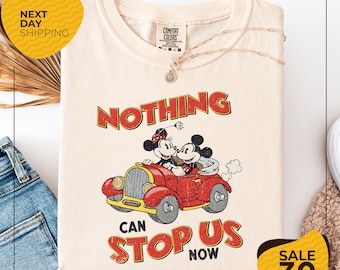 Comfort Colors® Disney Mickey & Minnie Nothing Can Stop Us Now Shirt | Runaway Railway Mickey shirt | Magic Kingdom | Disney Family Trip