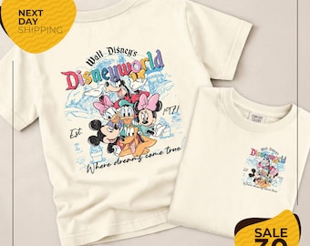 Comfort Colors® Vintage Walt Disney Disneyworld Est 1971 Shirt | Disneyworld Shirt | Disney Family Vacation 2025 Shirt | Disney Group Shirt