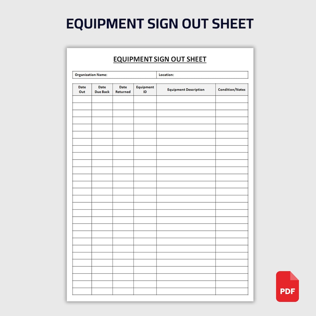 Printable Equipment Sign Out Sheet Equipment Checkout Log Tool Sign printable-equipment-sign-out-sheet-equipment-checkout-log-tool-sign