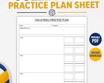 Druckbare Übungsplan Übungsblatt | Yoga Praxis-Planer | Coach Trainingspläne | Coaching Planer | PDF-Download