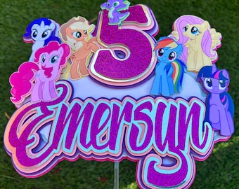 My Little Pony Cake Topper, My Little Pony eine neue Generation, My Little Seapony, Cupcake Topper, My Little Pony Birthday Decor