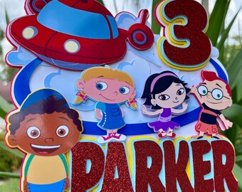 Little Einsteins Cake Topper, Little Einsteins Cupcake Topper Geburtstag Partydekoration Abenteuer Reisen Leo Juni Quincy Annie, Rocket
