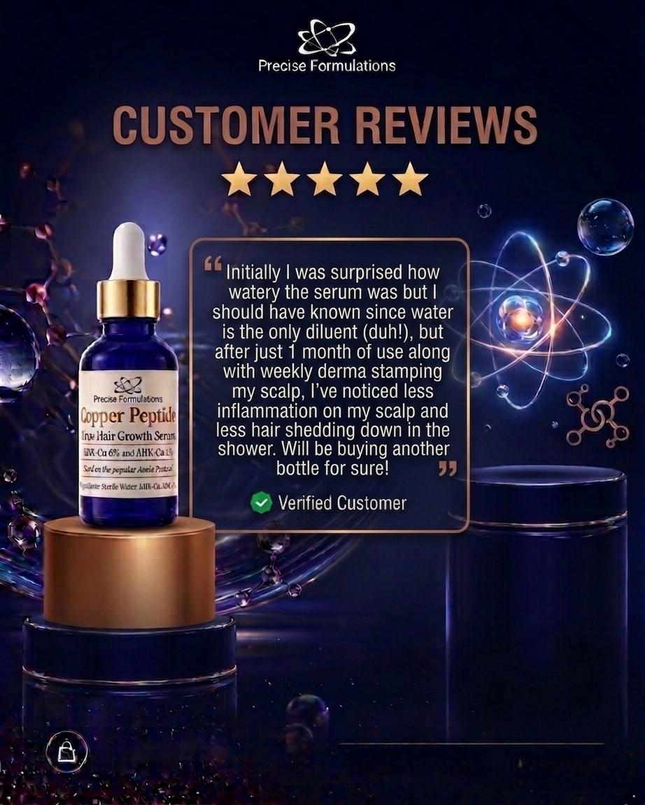 Pre-order NOW! | Copper Peptides True Hair Growth Serum Based on the Anela  Protocol | Ghk-cu | Ahk-cu | 30ml (1 Fl.oz) - Etsy