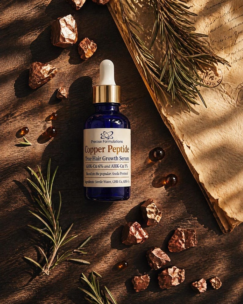 Best Seller | Copper Peptide True Hair Growth Serum | GHK-Cu, AHK-Cu | Anela Protocol image 19