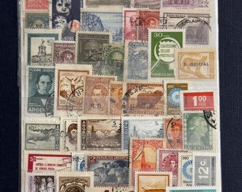 Colección de sellos argentinos / Sellos argentinos antiguos / Lote de sellos postales raros