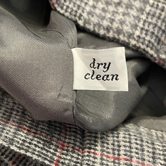 Vintage Pendleton Virgin Wool Gray Houndstooth Hi… - image 7